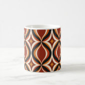 Retro Golden Waves Rostbecher Kaffeetasse (Mittel)
