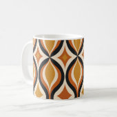 Retro Golden Waves Tasse (Vorderseite Links)