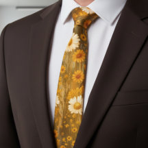 Retro-Goldene Wilde Margeriten - Rustikaler Herbst