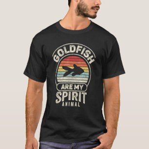 Retro Goldfische sind mein spirituelles Tier Fisch T-Shirt
