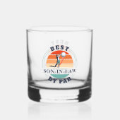 Retro Golf Best Son in Law per Par Custom Whiskyglas (Rückseite)
