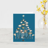 Retro Golf Club Christmas Tree Golfing Xmas Golfer Karte (Gelbe Blume)