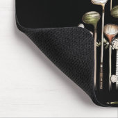 Retro Golf Club Christmas Tree Golfing Xmas Golfer Mousepad (Ecke)