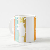 Retro-Golf-Geschenk Vintage-Golfer Golf Kaffeetasse (Vorderseite Links)