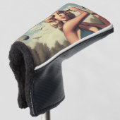 Retro Golf Girl Headcover (3/4 Vorderseite)