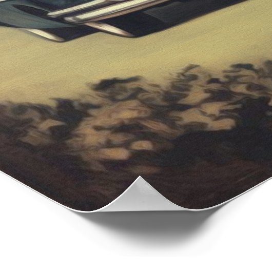 Retro Golf Girl Poster (Ecke)