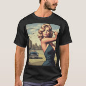 Retro Golf Girl T-Shirt (Vorderseite)