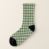 Retro Golf Green Raute Socks Socken (Links - Außen)
