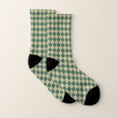 Retro Golf Green Raute Socks Socken (Paar)