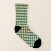 Retro Golf Green Raute Socks Socken (Links - Innen)