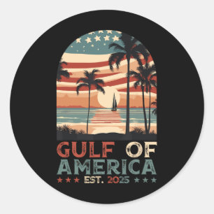 Retro Golf Mexiko Golf von Amerika Est 2025 Ame Runder Aufkleber