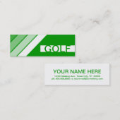 Retro GOLF Mini Visitenkarte (Vorne/Hinten)