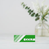 Retro GOLF Mini Visitenkarte (Stehend Vorderseite)