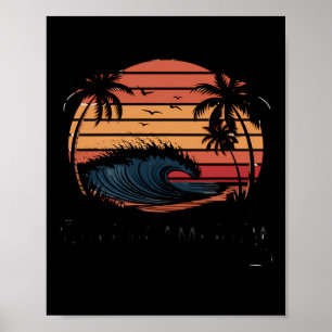 Retro Golf of US America 2025 Amerikanische Flagge Poster