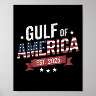 Retro Golf of US America 2025 Amerikanische Flagge Poster