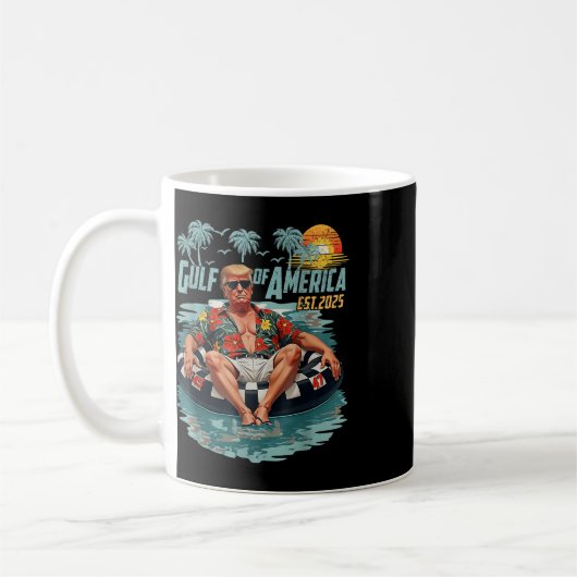Retro Golf of US America Est 2025 American Gulf U Kaffeetasse (Links)
