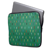 Retro Golf Pattern Laptopschutzhülle (Vorderseite Links)