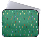 Retro Golf Pattern Laptopschutzhülle (Vorderseite)