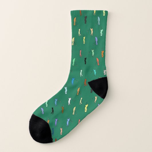 Retro Golf Pattern Socken (Links - Außen)