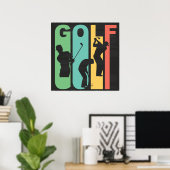 Retro Golf Poster (Heimbüro)
