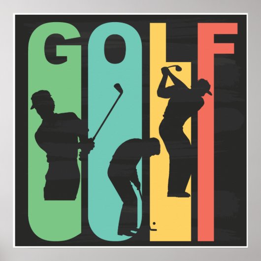 Retro Golf Poster (Vorne)