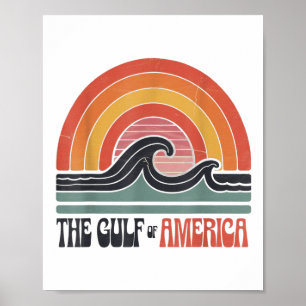 Retro Golf von Amerika, der Golf von Mexiko oder a Poster