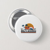 Retro Golf von Amerika Est 2025 Beach Summer Button (Vorne & Hinten)