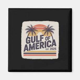 Retro Golf von Amerika Est 2025 Flag Golf Mexiko Magnet
