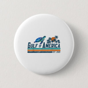 Retro Golf von Amerika Est 2025 Schildkrötenmex Button