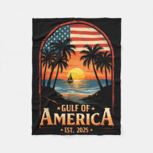 Retro Golf von Amerika Ostküste 2025 Flaggenküste Fleecedecke