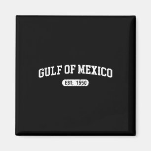 Retro Golf von Mexiko Est 1550 mexikanische Flagge Magnet