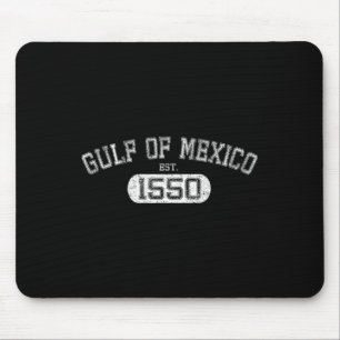 Retro Golf von Mexiko Est 1550 mexikanische Flagge Mousepad