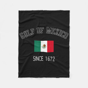 Retro Golf von Mexiko seit 1672 mexikanischer Flag Fleecedecke