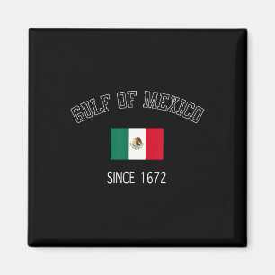 Retro Golf von Mexiko seit 1672 mexikanischer Flag Magnet