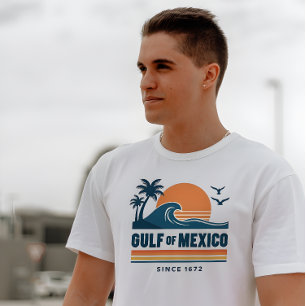 Retro Golf von Mexiko Seit 1672 Weiß T-Shirt