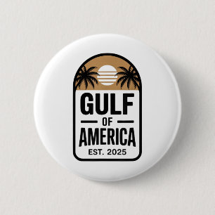 Retro Golf Von USA Amerika Est 2025 Golf Mexiko Button