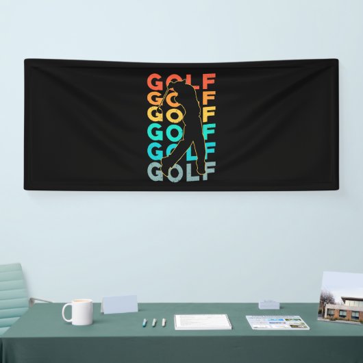 Retro Golfer Banner (Messe)