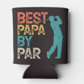 Retro Golfer - Beste Papa Par Dosenkühler (Rückseite)