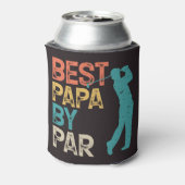 Retro Golfer - Beste Papa Par Dosenkühler (Kanne Rückseite)