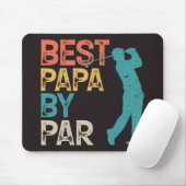 Retro Golfer - Beste Papa Par Mousepad (Mit Mouse)