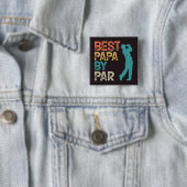 Retro Golfer - Bester Papa nach Par Button (Beispiel)