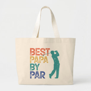 Retro Golfer - Bestes Papa per Par Jumbo Stoffbeutel