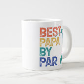 Retro Golfer - Bestes Papa per Par Jumbo-Tasse (Vorderseite Rechts)