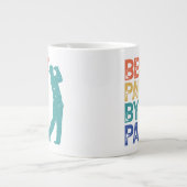 Retro Golfer - Bestes Papa per Par Jumbo-Tasse (Vorderseite)