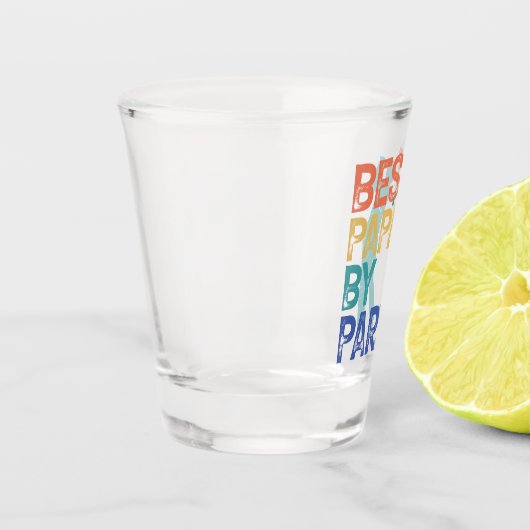 Retro Golfer - Bestes Papa per Par Schnapsglas (Links)