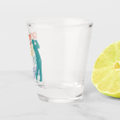 Retro Golfer - Bestes Papa per Par Schnapsglas (Rechts)