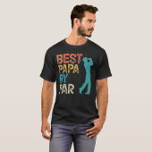 Retro Golfer - Bestes Papa per Par T-Shirt (Vorne ganz)
