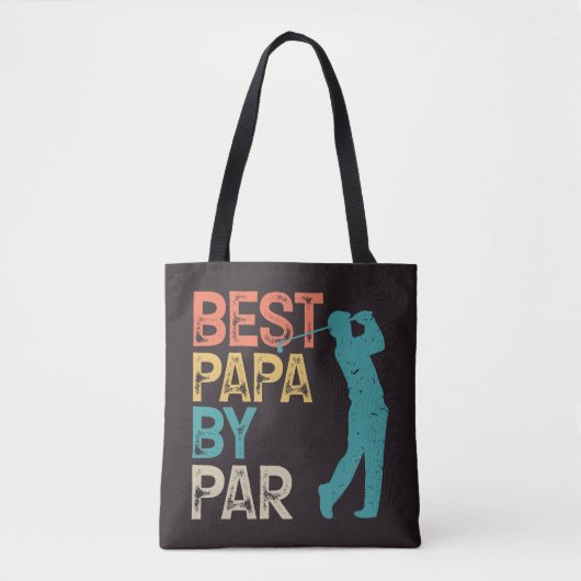 Retro Golfer - Bestes Papa per Par Tasche (Vorderseite)