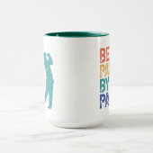 Retro Golfer - Bestes Papa per Par Tasse (Zentrum)