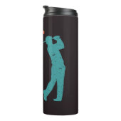Retro Golfer - Bestes Papa per Par Thermosbecher (Nach rechts gedreht)